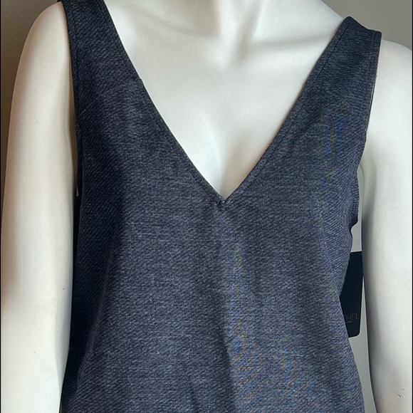 NWT Rachel Rachel Roy Cropped indigo denim tank Size Medium - Picture 3 of 8